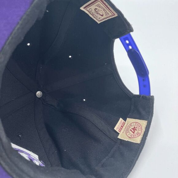 Y2K Toronto Raptors Black & Purple Snapback adjustable hat cap NBA UNISEX - Picture 5 of 6